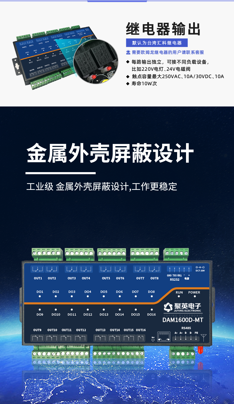 DAM1600D-MT 工業(yè)級I/O模塊設(shè)計特點(diǎn)