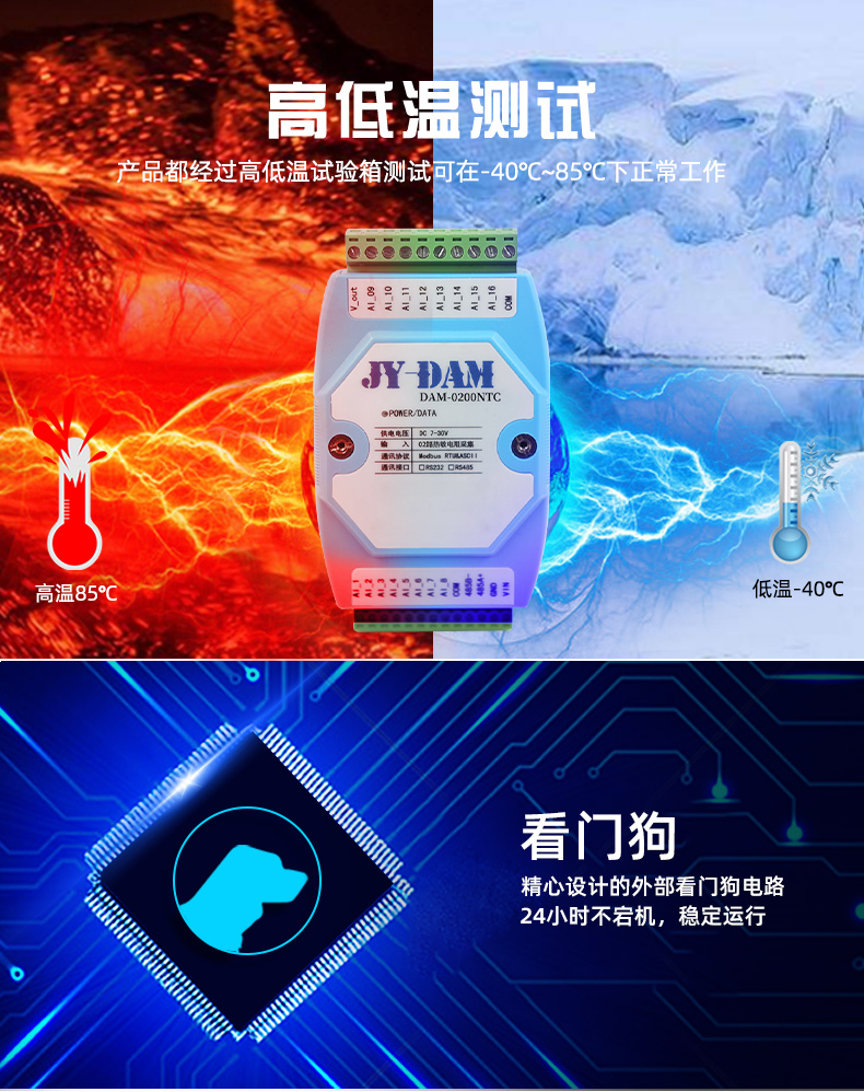 高低溫，穩(wěn)定監(jiān)測功能