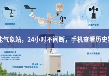 「智能氣象」智能氣象站，24小時(shí)不間斷，手機(jī)查看歷史數(shù)據(jù)