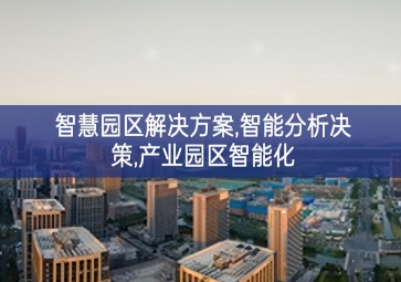 「智慧城市」智慧園區(qū)解決方案，智能分析決策，產(chǎn)業(yè)園區(qū)智能化