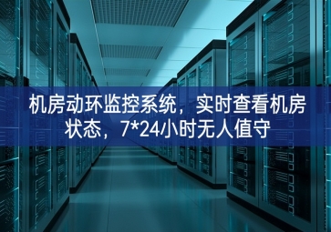 機(jī)房動環(huán)監(jiān)控系統(tǒng)，實時查看機(jī)房狀態(tài)，7*24小時無人值守