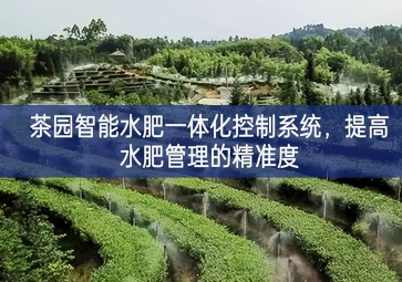 「智慧農業(yè)」茶園智能水肥一體化控制系統(tǒng)，提高水肥管理的精準度