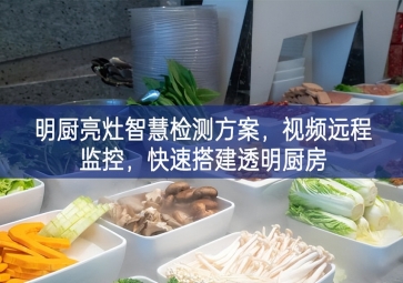 「環(huán)境監(jiān)測(cè)」明廚亮灶智慧檢測(cè)方案，視頻遠(yuǎn)程監(jiān)控，快速搭建透明廚房